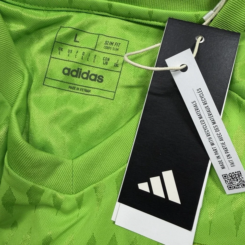 LAFC Adidas 2023 Goalkeeper Long Sleeve Jersey Men's Large Slim Fit Green HY7649